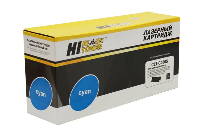 Тонер-картридж Hi-Black (HB-CLT-C406S) для Samsung CLP-360/365/368/CLX-3300/3305, C, 1K — для бизнеса и офиса