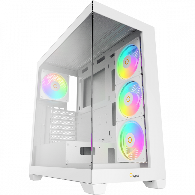 Корпус ПК без блока питания Ocypus Gamma-C72-WHD400XX-GL — для бизнеса и офиса Корпус ПК без блока питания Ocypus Gamma-C72-WHD400XX-GL — для бизнеса и офиса