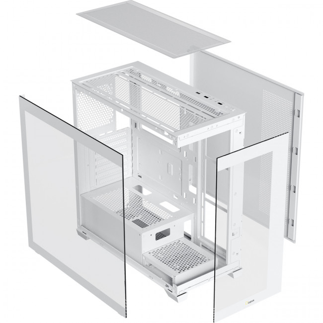 Корпус ПК без блока питания Ocypus Gamma-C72-WHD400XX-GL — для бизнеса и офиса Корпус ПК без блока питания Ocypus Gamma-C72-WHD400XX-GL — для бизнеса и офиса