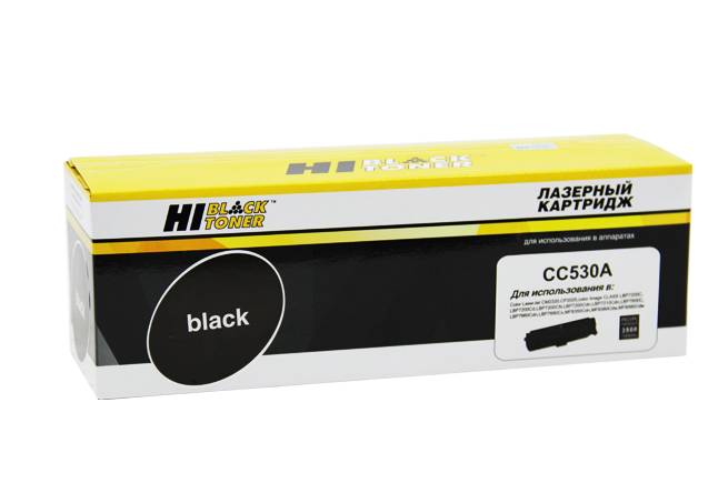 Картридж Hi-Black (HB-CC530A/CE410/CF380/718) для HP CLJ CP2025/CM2320/Canon LBP7200, Bk, 4K — для бизнеса и офиса