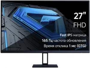 Монитор Монитор Xiaomi 27" G27i 1920x1080, IPS, 16:9, 178° /178°, 165 Hz, 1 ms GTG, 250 cd/m2, 1000:1, Наклон экрана, 1xHDMI, 1xDP, sRGB 99%, HDR10, FreeSync Premium, VESA 75x75, Black, P27FBB-RGGL (ELA5375EU)
