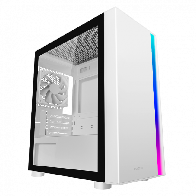 Корпус без блока питания PcCooler  LM300 ARGB WH — для бизнеса и офиса