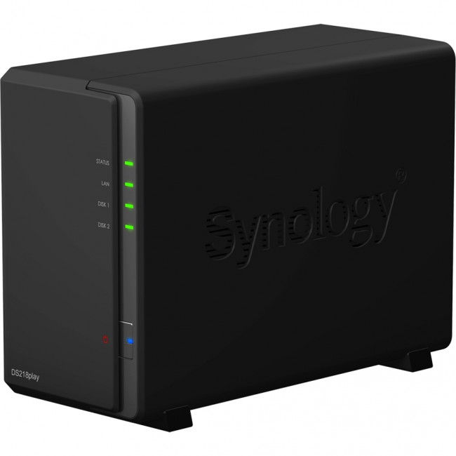 Сетевое хранилище без дисков Synology DS218play — для бизнеса и офиса