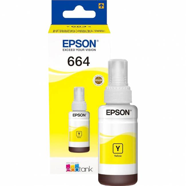 Чернила Epson L100 Yellow ink bottle 70ml (C13T66444A) — для бизнеса и офиса