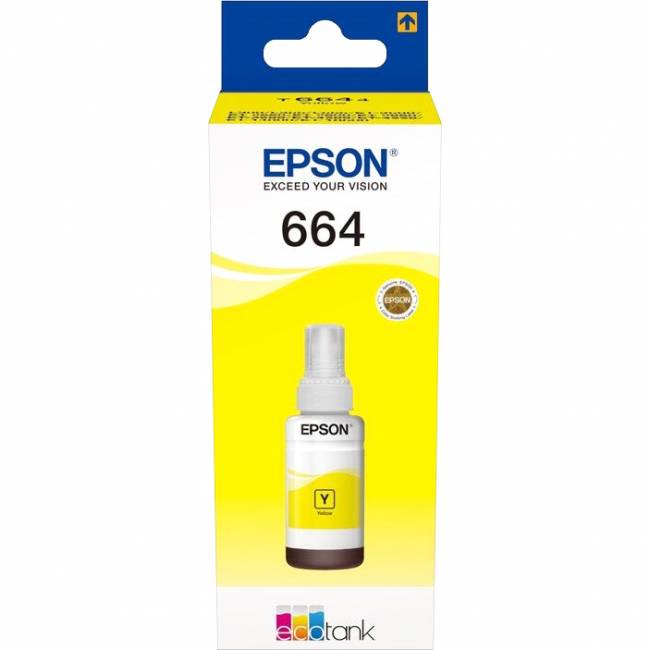 Чернила Epson L100 Yellow ink bottle 70ml (C13T66444A) — для бизнеса и офиса