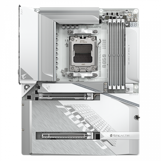 Материнская плата GIGABYTE B850 A STEALTH ICE — для бизнеса и офиса Материнская плата GIGABYTE B850 A STEALTH ICE — для бизнеса и офиса