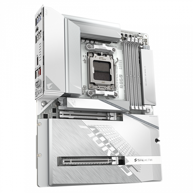 Материнская плата GIGABYTE B850 A STEALTH ICE — для бизнеса и офиса Материнская плата GIGABYTE B850 A STEALTH ICE — для бизнеса и офиса