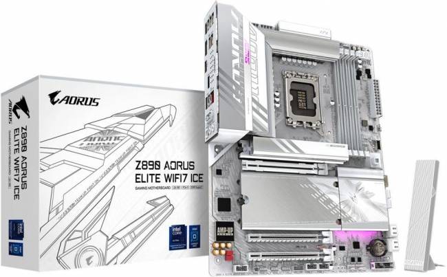 Материнская плата Gigabyte Z890 AORUS ELITE WIFI7 ICE — для бизнеса и офиса