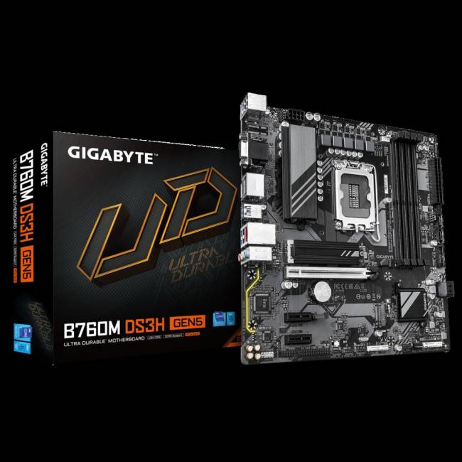 Материнская плата Gigabyte B760M DS3H GEN5 — для бизнеса и офиса