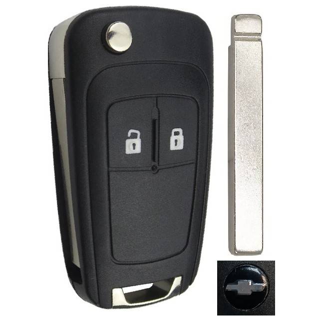 Корпус выкидного ключа CHEVROLET 2 кнопки OP-11 HU100, с лого (круг) — для бизнеса и офиса Корпус выкидного ключа CHEVROLET 2 кнопки OP-11 HU100, с лого (круг) — для бизнеса и офиса