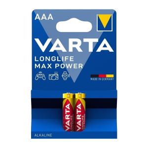 Батарейка Varta LONGLIFE MAX POWER (MAX TECH) LR03 AAA BL2 Alkaline 1.5V (4703) (2/20/100) VARTA 4703101412
