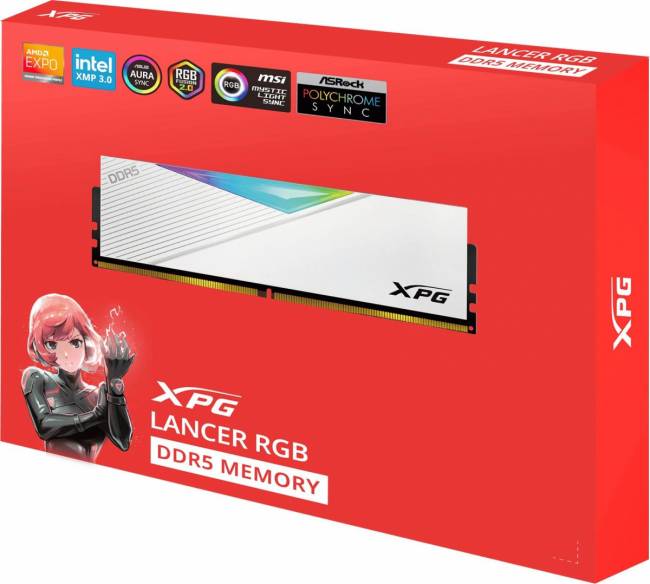 Память DDR5 2x16GB 6400MHz ADATA AX5U6400C3216G-DCLARWH — для бизнеса и офиса Память DDR5 2x16GB 6400MHz ADATA AX5U6400C3216G-DCLARWH — для бизнеса и офиса