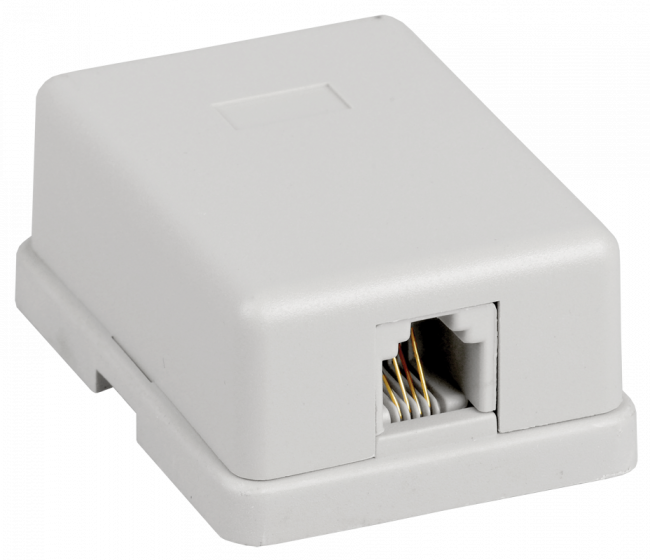 Настенная розетка RJ12, кат.3 UTP, 1-порт ITK CS2-3C3U-12 — для бизнеса и офиса
