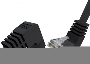 GCR Патч-корд прямой 1.5m UTP кат.5e, черный, верхний/верхний угол, литой, ethernet high speed, RJ45, T568B Greenconnect GCR-53942
