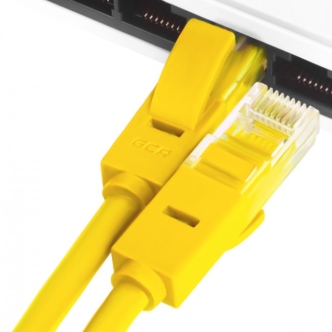 Greenconnect Патч-корд прямой 3.0m UTP кат.6, желтый, 24 AWG, литой, GCR-LNC602-3.0m, ethernet high speed, RJ45, T568B Greenconnect RJ45(m) - RJ45(m) Cat. 6 UTP PVC 3м жёлтый