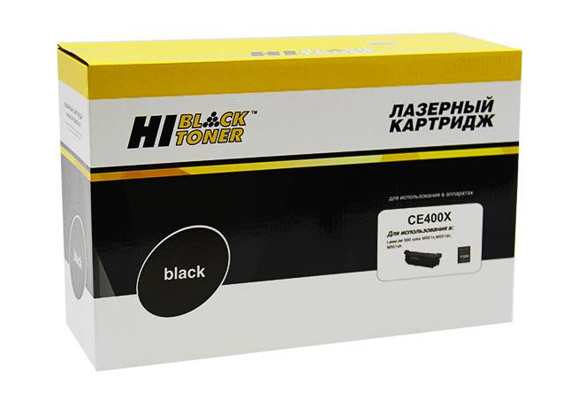 Картридж Hi-Black (HB-CE400X) для HP LJ Enterprise 500 color M551n/M575dn, Bk, 11K — для бизнеса и офиса