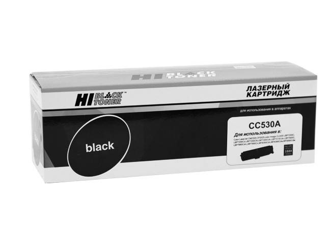 Картридж Hi-Black (HB-CC530A/№ 718) для HP CLJ CP2025/CM2320/Canon LBP7200, Bk, 3,5K (П/У) — для бизнеса и офиса