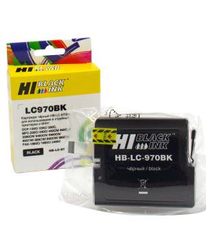 Картридж Hi-Black для Brother MFC-260c/235c/DCP-150c/135c, LC970Bk/LC1000Bk, black