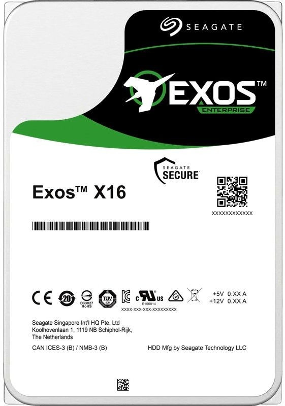 Жесткий диск Seagate Exos X16 ST12000NM001G — для бизнеса и офиса Жесткий диск Seagate Exos X16 ST12000NM001G — для бизнеса и офиса