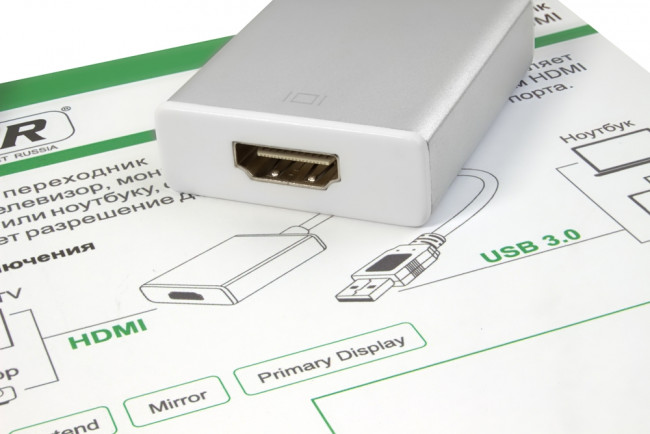 Greenconnect Конвертер-переходник USB 3.0 AM -> HDMI 19F серия Greenline GCR-U32HD2 Greenconnect USB 3.0 AM -> HDMI 19F серия Greenline — для бизнеса и офиса