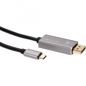 Кабель-адаптер USB Type-Cm --> DP1.4v (m) 8K@60Hz, 1.8m , Alum Shell,VCOM <CU480MC-1.8M> Кабель-переходник VCOM USB 3.1 Type C M/DisplayPort M (CU480MC-1.8M)