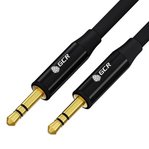 GCR Кабель 5.0m аудио jack 3.5mm/jack 3.5mm черный, GOLD, AL case черный, M/M, GCR-54763 Greenconnect GCR-54763
