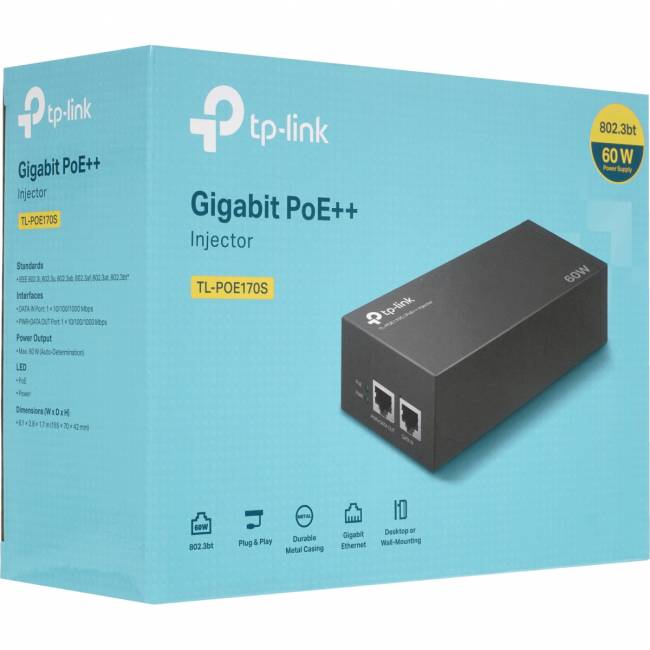 PoE инжектор TP-Link POE170S — для бизнеса и офиса