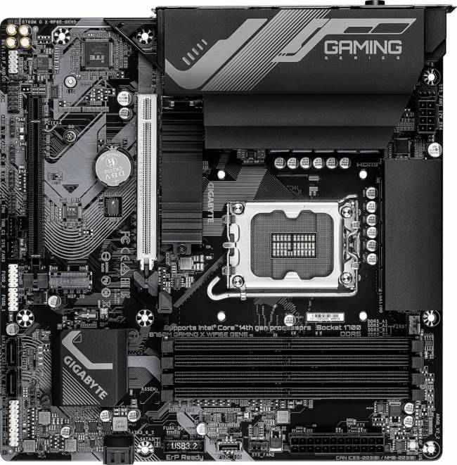 Материнская плата Gigabyte B760M G X WF6E GEN5 — для бизнеса и офиса