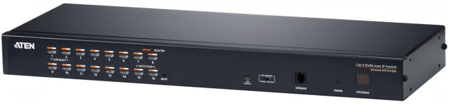 Переключатель KVM, 1 local user PS2+VGA+1 IP user => 16 cpu (PS2/USB/Sun+VGA)/RS232, без шнуров ATEN KH1516AI — для бизнеса и офиса Переключатель KVM, 1 local user PS2+VGA+1 IP user => 16 cpu (PS2/USB/Sun+VGA)/RS232, без шнуров ATEN KH1516AI — для бизнеса и офиса