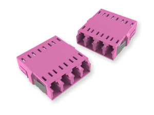 Адаптер LC Quad, Senior/Junior, SC-Duplex footprint, без фланца, пурпурный Patchwork 480054 Адаптер LC Quad, Senior/Junior, SC-Duplex footprint, без фланца, пурпурный Patchwork 480054