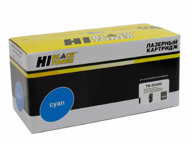 Тонер-картридж Hi-Black (HB-TK-5240C) для Kyocera P5026cdn/M5526cdn, C, 3K — для бизнеса и офиса