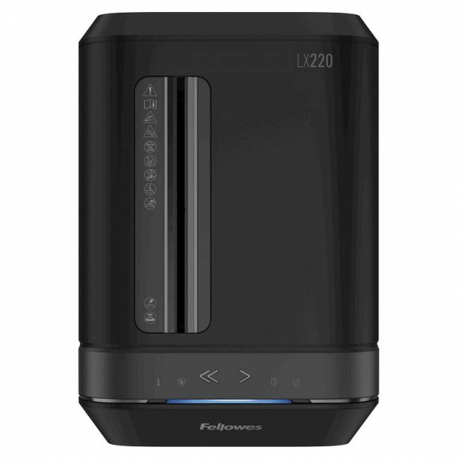Шредер Fellowes® Powershred® LX220, черный, DIN P-4, 4х12 мм, 20 лст., 30 лтр, Jam Proof™, SafeSense, шт Fellowes FS-55026 — для бизнеса и офиса Шредер Fellowes® Powershred® LX220, черный, DIN P-4, 4х12 мм, 20 лст., 30 лтр, Jam Proof™, SafeSense, шт Fellowes FS-55026 — для бизнеса и офиса