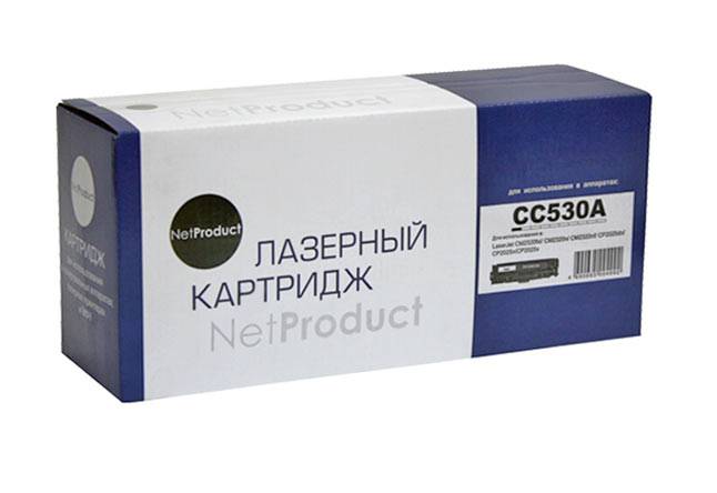 Картридж NetProduct (N-CC530A/CE410/CF380/718) для HP CLJ CP2025/CM2320/Canon LBP7200, Bk, 4K — для бизнеса и офиса