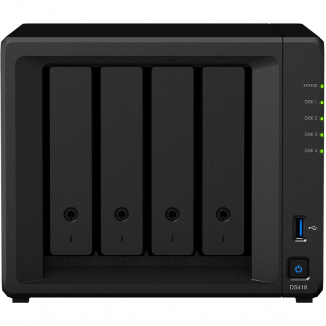 Сетевое хранилище без дисков Synology DS418 — для бизнеса и офиса Сетевое хранилище без дисков Synology DS418 — для бизнеса и офиса