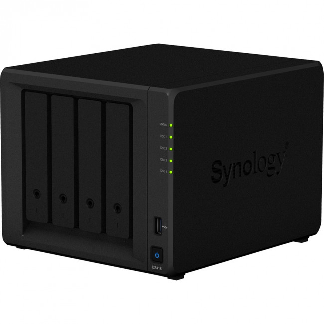Сетевое хранилище без дисков Synology DS418 — для бизнеса и офиса Сетевое хранилище без дисков Synology DS418 — для бизнеса и офиса