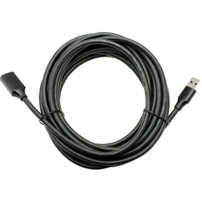 Кабель удлинительный USB3.0 Am-Af  5m Telecom черный (TUS708-5M) Кабель Telecom 5 м (TUS708-5M)