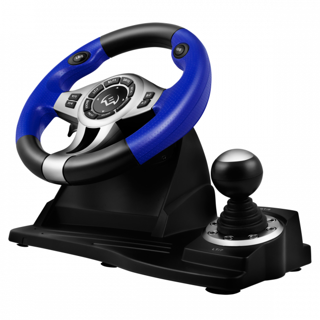 Руль SVEN GC-W600 (педали, вибро, лепестки, D-pad, 12 кл, PC/PS3/Xinput) SVEN GC-W600 — для бизнеса и офиса