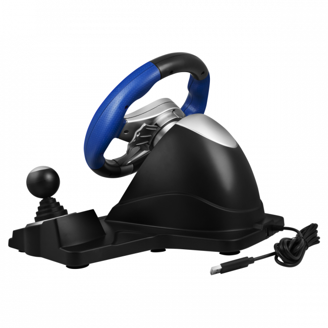 Руль SVEN GC-W600 (педали, вибро, лепестки, D-pad, 12 кл, PC/PS3/Xinput) SVEN GC-W600 — для бизнеса и офиса