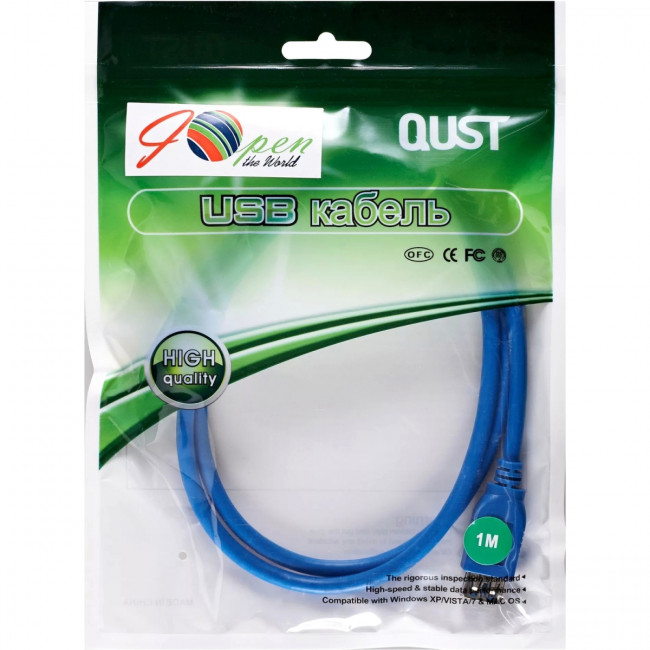 Кабель удлинительный USB3.0 Am-Af 1m iOpen (Aopen/Qust) (ACU302-1M) Кабель Aopen 1 м (ACU302-1M)