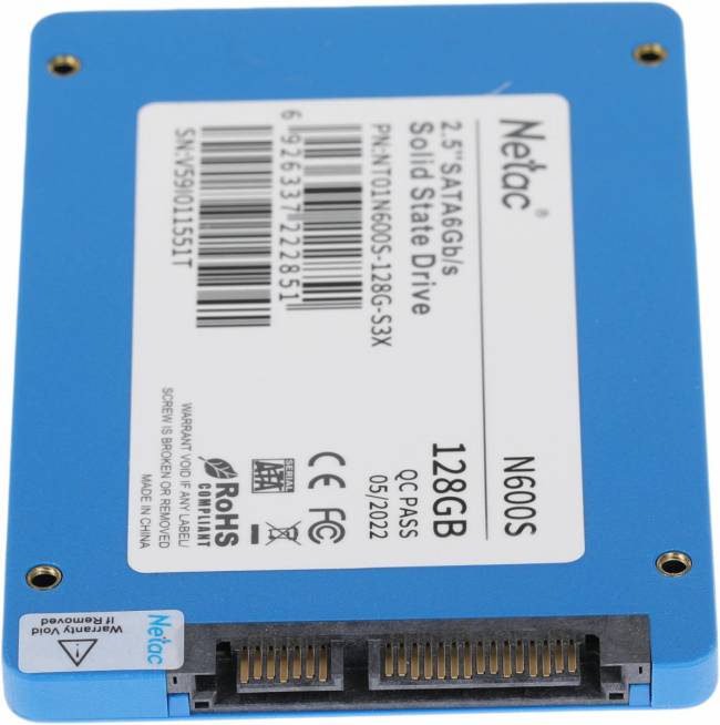 Накопитель SSD Netac NT01N600S-128G-S3X — для бизнеса и офиса