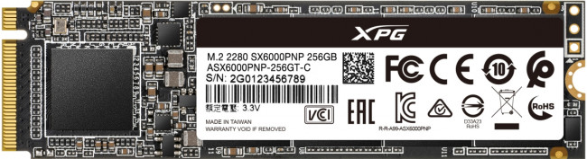 Твердотельный накопитель XPG SX6000 Pro ASX6000PNP-256GT-C — для бизнеса и офиса