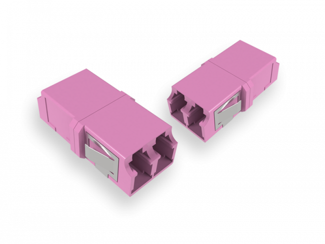 Адаптер LC Duplex, Senior/Senior, SC-Simplex footprint, без фланца, пурпурный Patchwork 480024 — для бизнеса и офиса