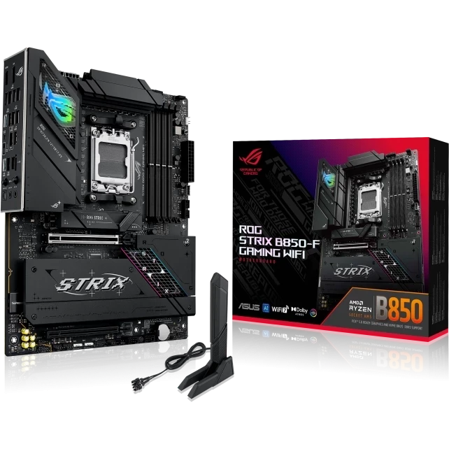 Материнская плата ASUS ROG STRIX B850-F GAMING WIFI (90MB1J70-M0EAY0) — для бизнеса и офиса Материнская плата ASUS ROG STRIX B850-F GAMING WIFI (90MB1J70-M0EAY0) — для бизнеса и офиса