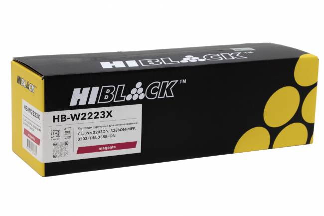 Картридж Hi-Black (HB-W2223X) для HP CLJ Pro 3203DN/3288DN/MFP 3303FDN/3388FDN, M, 2,5K — для бизнеса и офиса