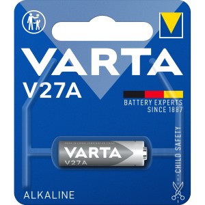 Батарейка Varta ELECTRONICS LR27/A27/MN27 BL1 Alkaline 12V (4227) (1/10/100) (1 шт.) Varta ALKALINE SPECIAL LR27 (04227101401)