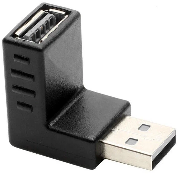 GCR Переходник USB 2.0 AM / AF , угловой, вниз, GCR-53494 Greenconnect GCR-53594 — для бизнеса и офиса