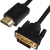 Greenconnect Кабель HDMI-DVI 5.0m черный, OD7.3mm, 28/28 AWG, позолоченные контакты, 19pin AM / 24+1M AM double link, GCR-HD2DVI1-5.0m, тройной экран Greenconnect HDMI—DVI 19M / 25M double link — для бизнеса и офиса