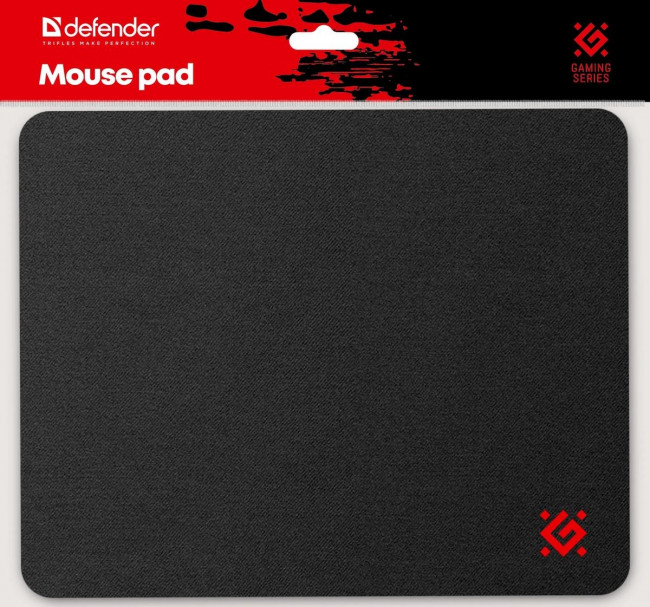 Defender Игровой коврик Black One 200*250*2 мм, ткань+резина Defender 50016 Defender Игровой коврик Black One 200*250*2 мм, ткань+резина Defender 50016