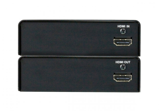 Удлинитель, HDMI, 100 метр., 2xHDMI+RJ45, F, без шнуров, 2xБ.П. 220> 5.3V, (по витой паредо 4kx2k 60HzHDTV 480p/720p/1080i/1080pподдержка HDCP порт RS232), 1x VE812T, 1x VE812R ATEN VE812 — для бизнеса и офиса