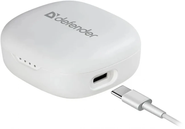 Defender Беспроводная гарнитура Twins 920 белый, TWS, Bluetooth Defender Twins 920 (63920) — для бизнеса и офиса